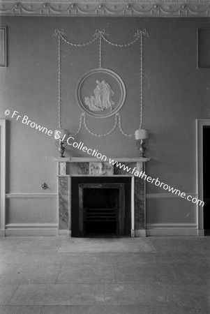 ITALIAN LEGATION  LUCAN HOUSE  ENTRANCE HALL FIREPLACE